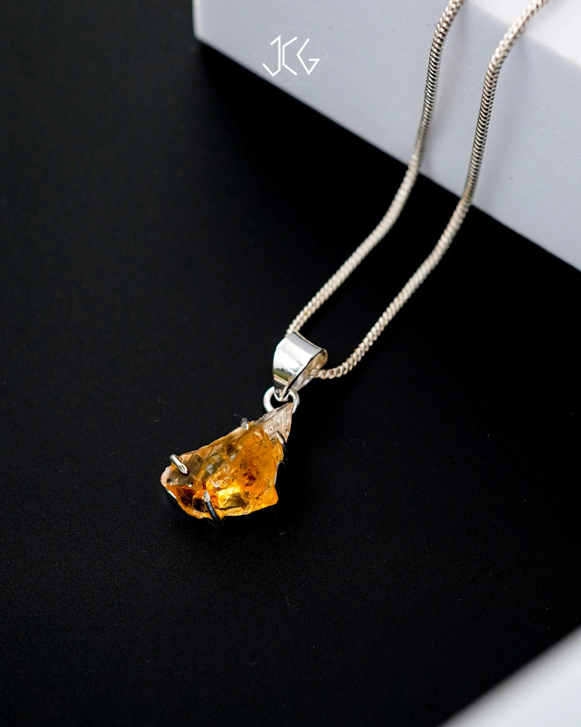 Citrine Pendant - Jaipur Crystal Gems